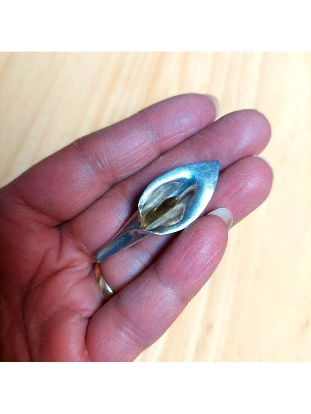 Vintage* 40s Sterling .925 Lily Brooch
